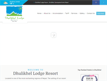 Tablet Screenshot of dhulikhellodgeresort.com